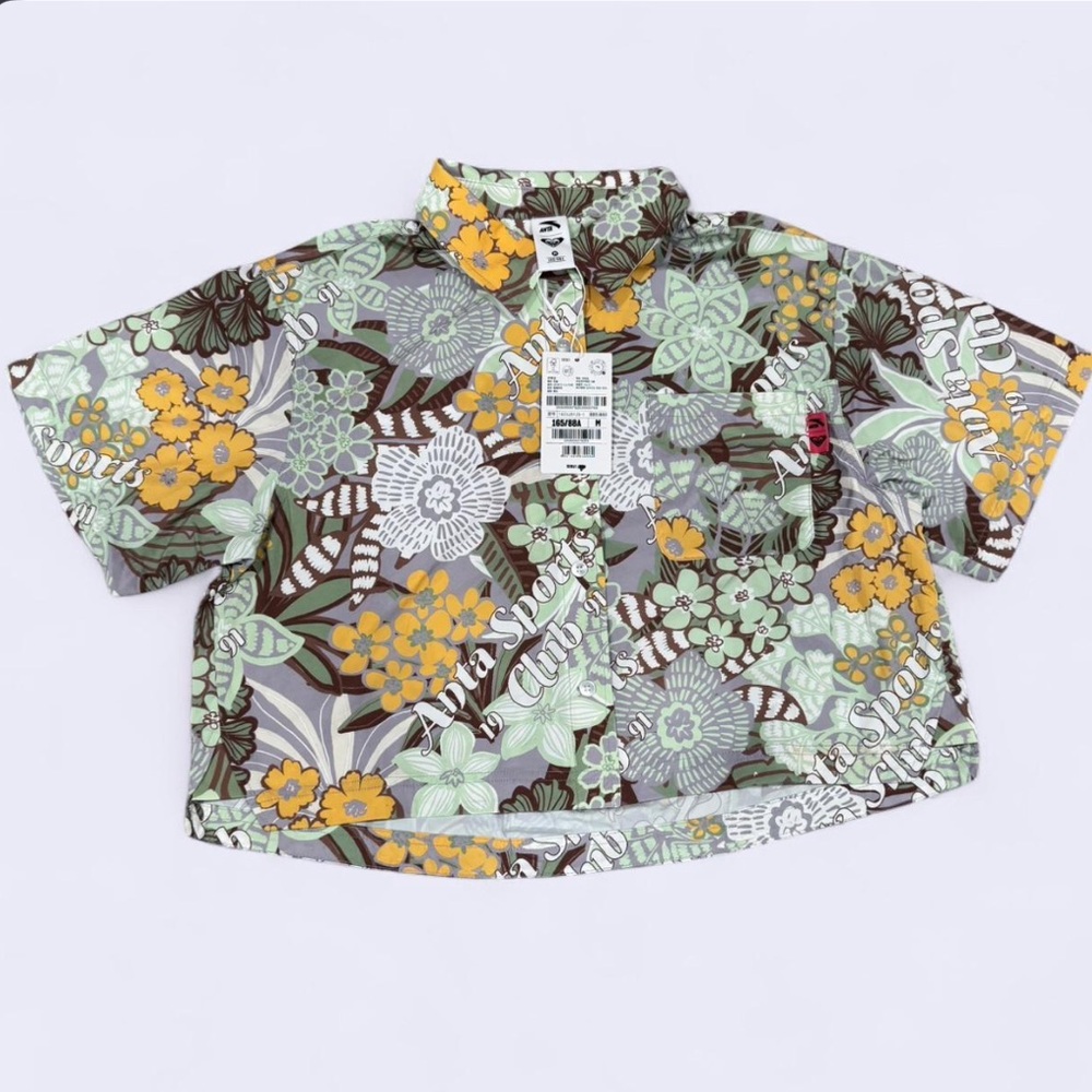 Roxy X Anta - Cropped Collared Shirt - Medium